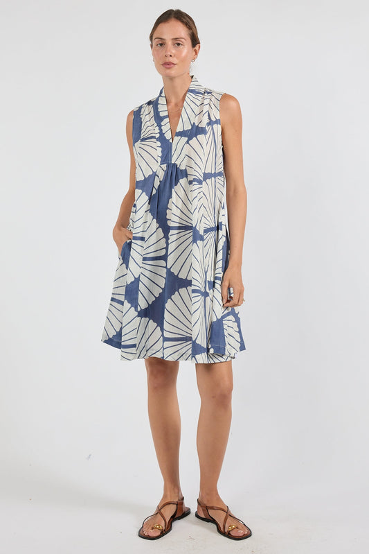 Image of Dresses. Product name - PRE SALE | IBSA Kayce Sleeveless Dress Navy in Navy colour by brand - I.B.S.A