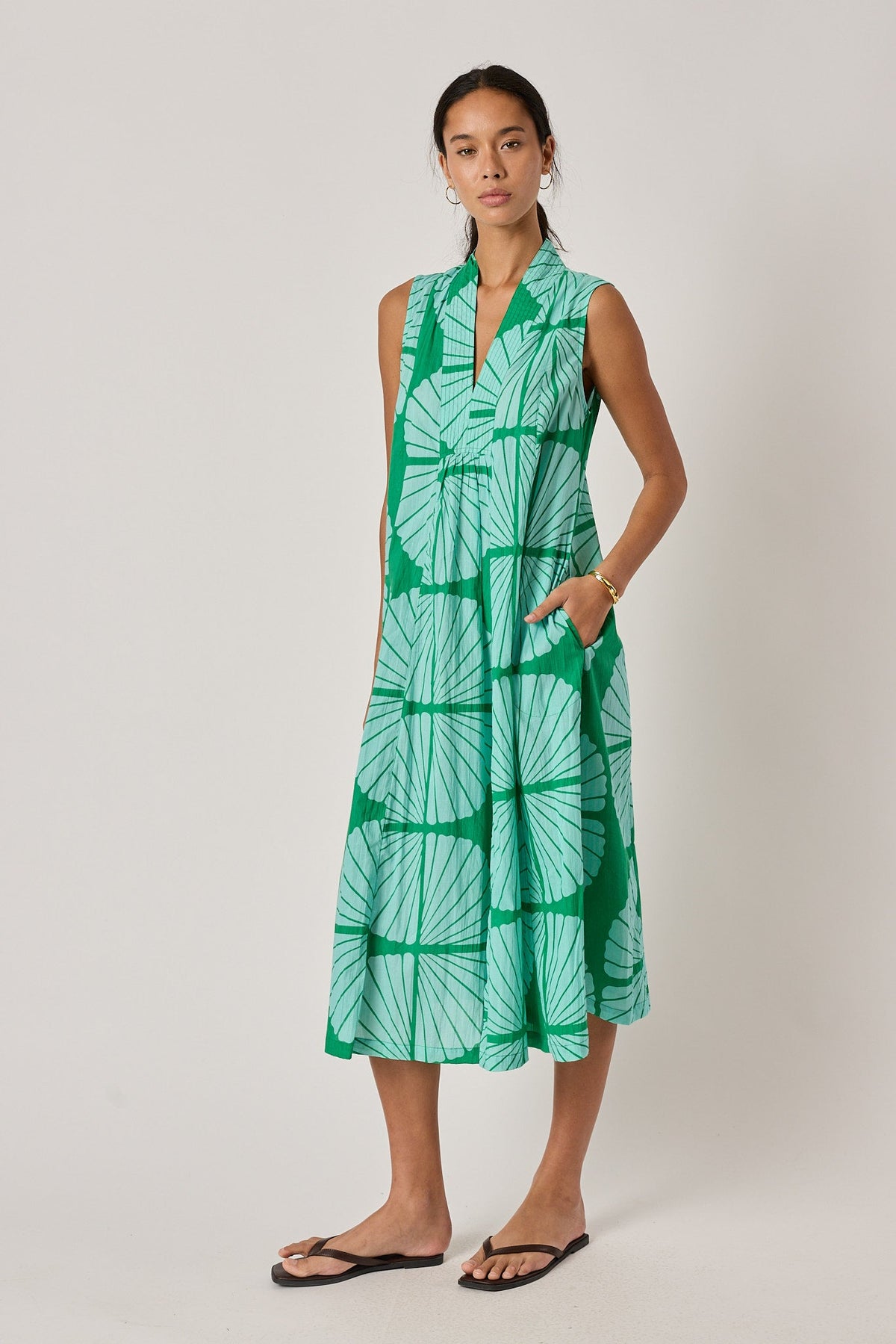 I.B.S.A PRE SALE | IBSA Kayce Sleeveless Midi (Sea)