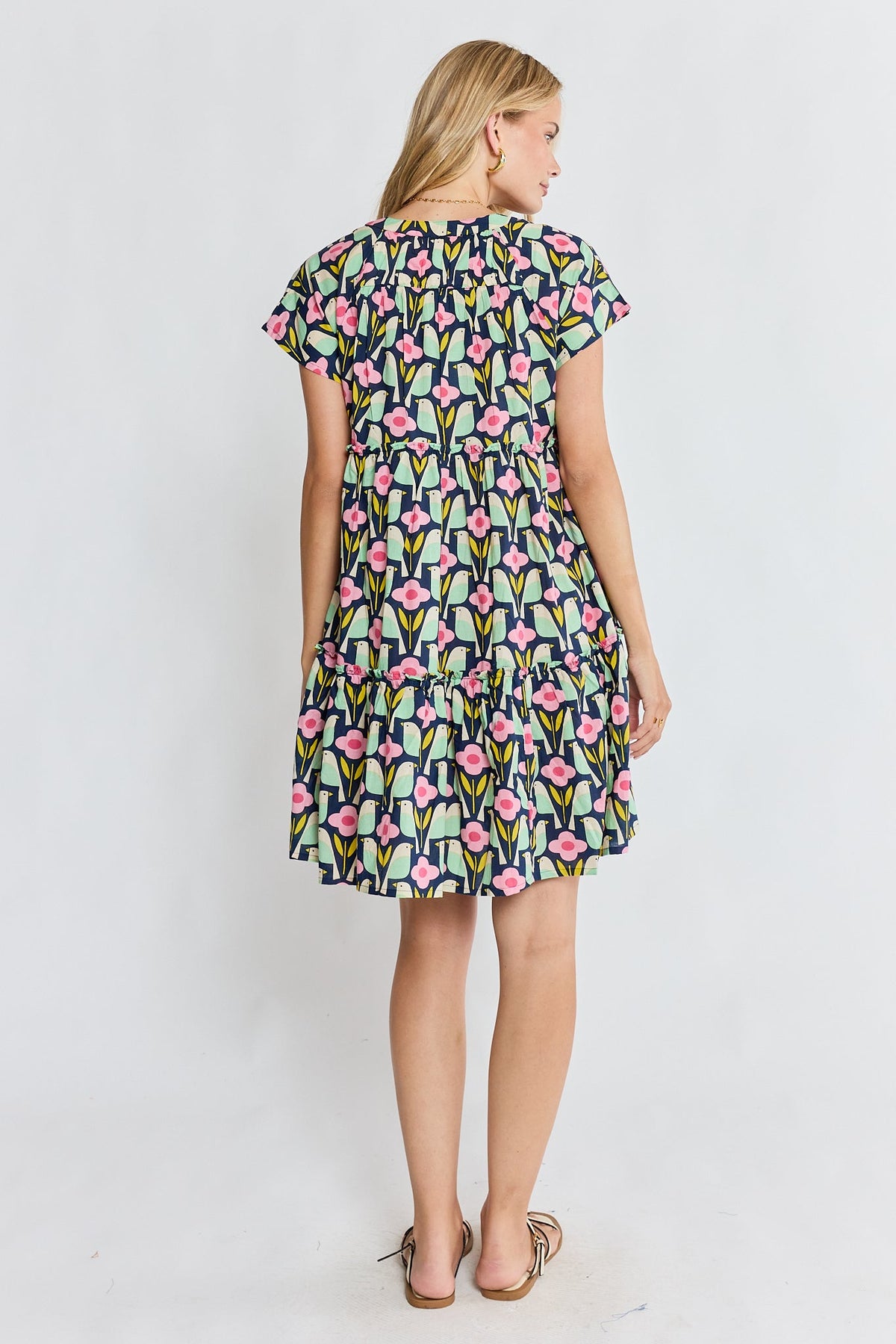 I.B.S.A PRE SALE | IBSA Maya Tiered Dress Navy (Red)