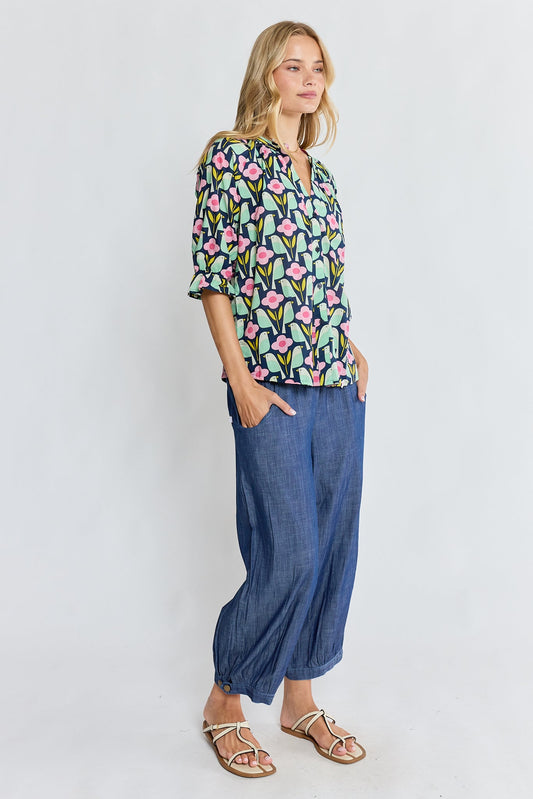 I.B.S.A PRE SALE | IBSA Maya Top (Navy)