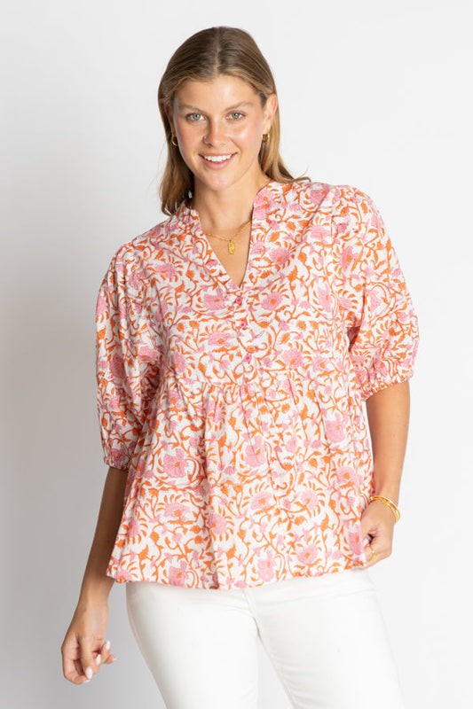 Image of a model wearing Tops. Product name - IBSA Michigan Top in Top colour by brand - I.B.S.A