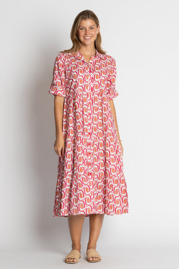 I.B.S.A IBSA Nashville Button Midi (Melon)