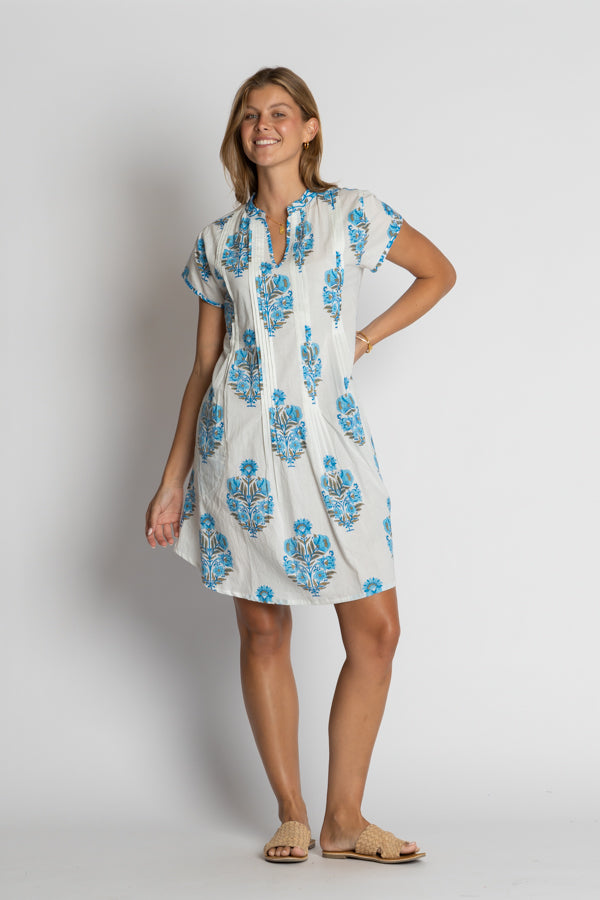 I.B.S.A IBSA Ohio Tuck Dress (Ocean)