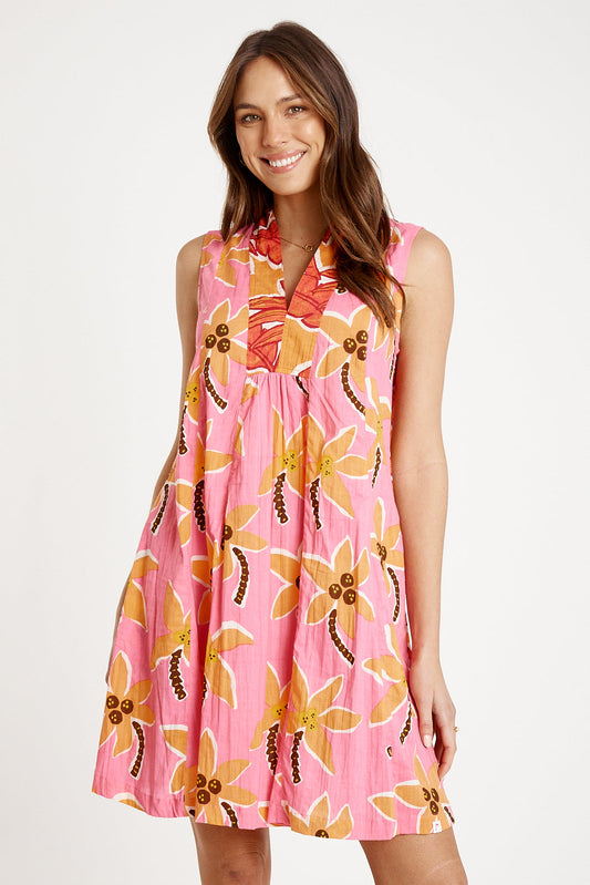 Image of Dresses. Productname: IBSA Omaha S/Less Dress Melon in Melon colour by brand - I.B.S.A