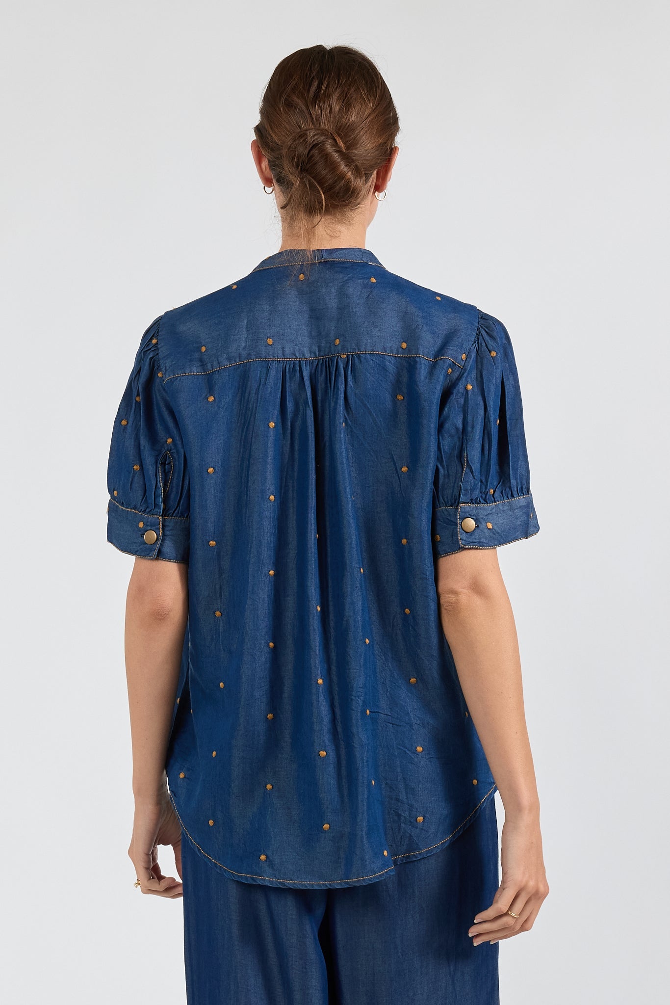I.B.S.A IBSA River Bow Shirt (Indigo)