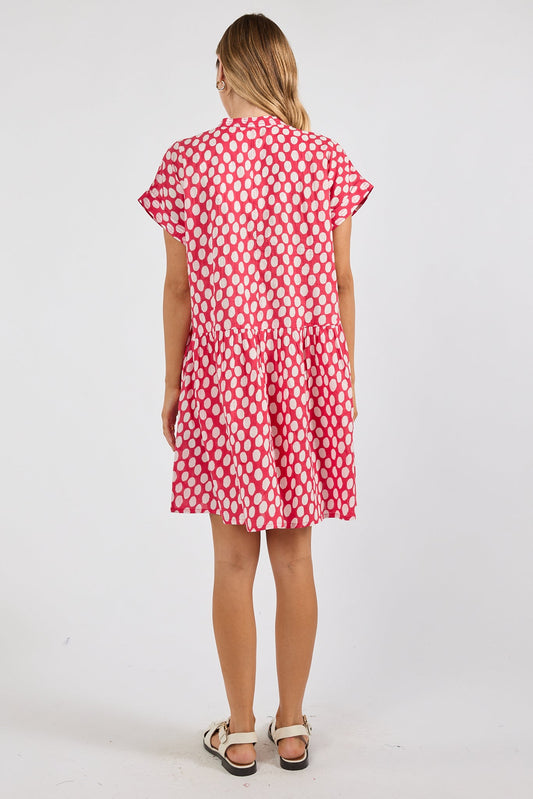 I.B.S.A IBSA Spot On Dress (Coral)