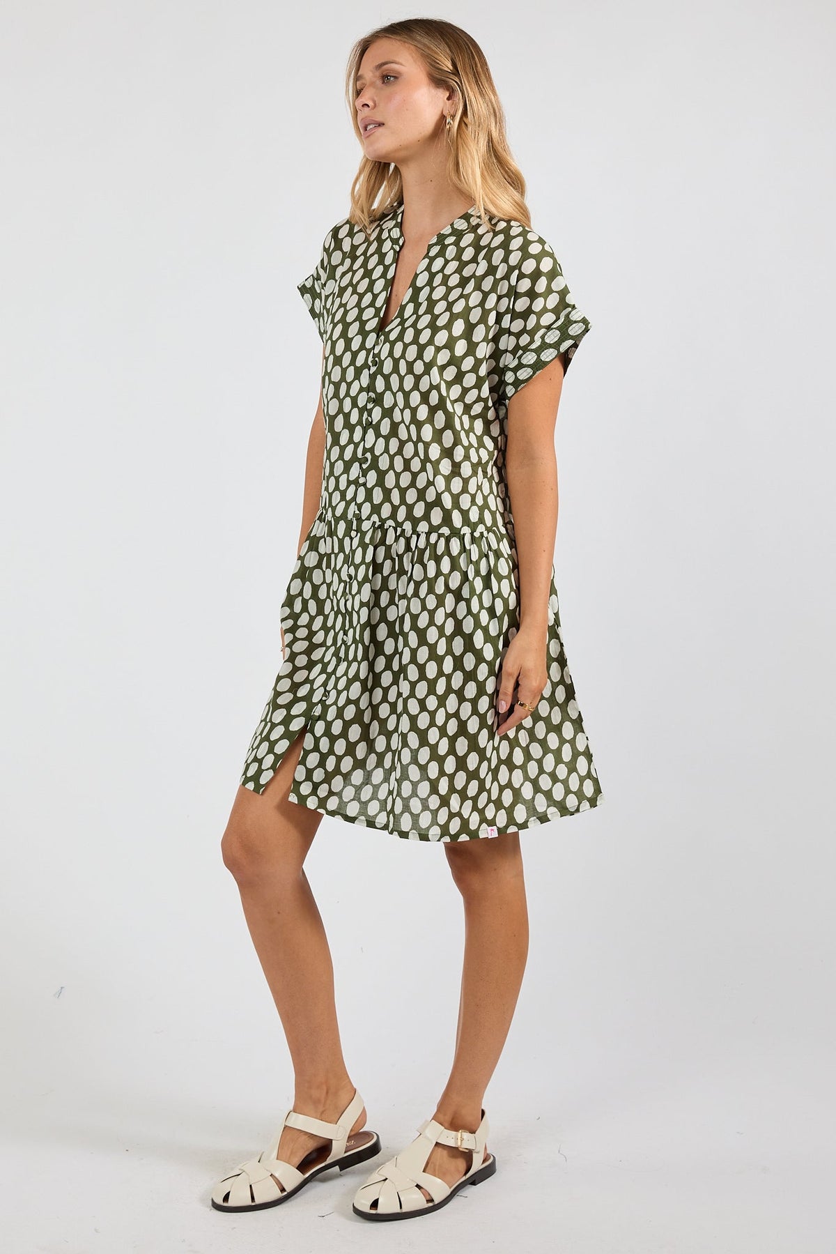 I.B.S.A IBSA Spot On Dress (Olive)