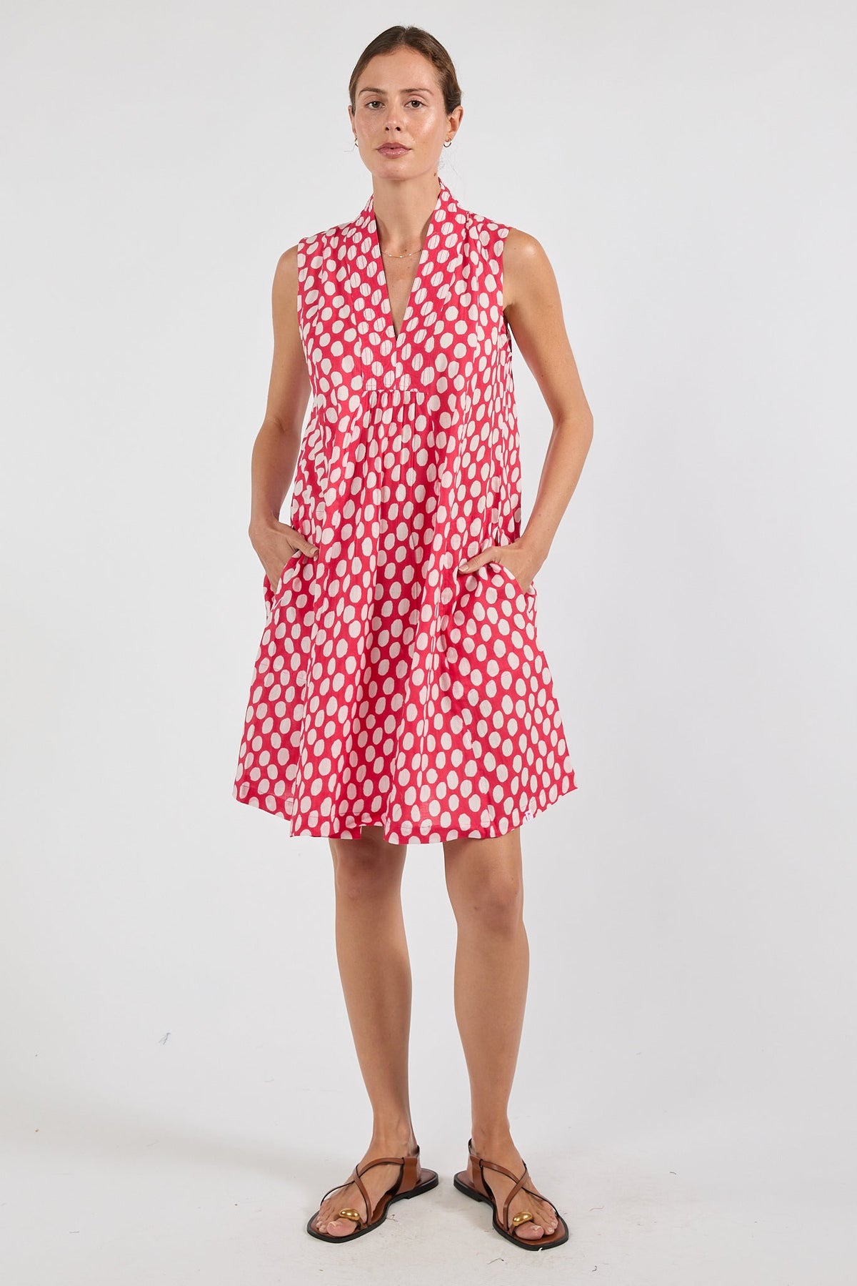 I.B.S.A IBSA Spot On S/Less Dress (Coral)