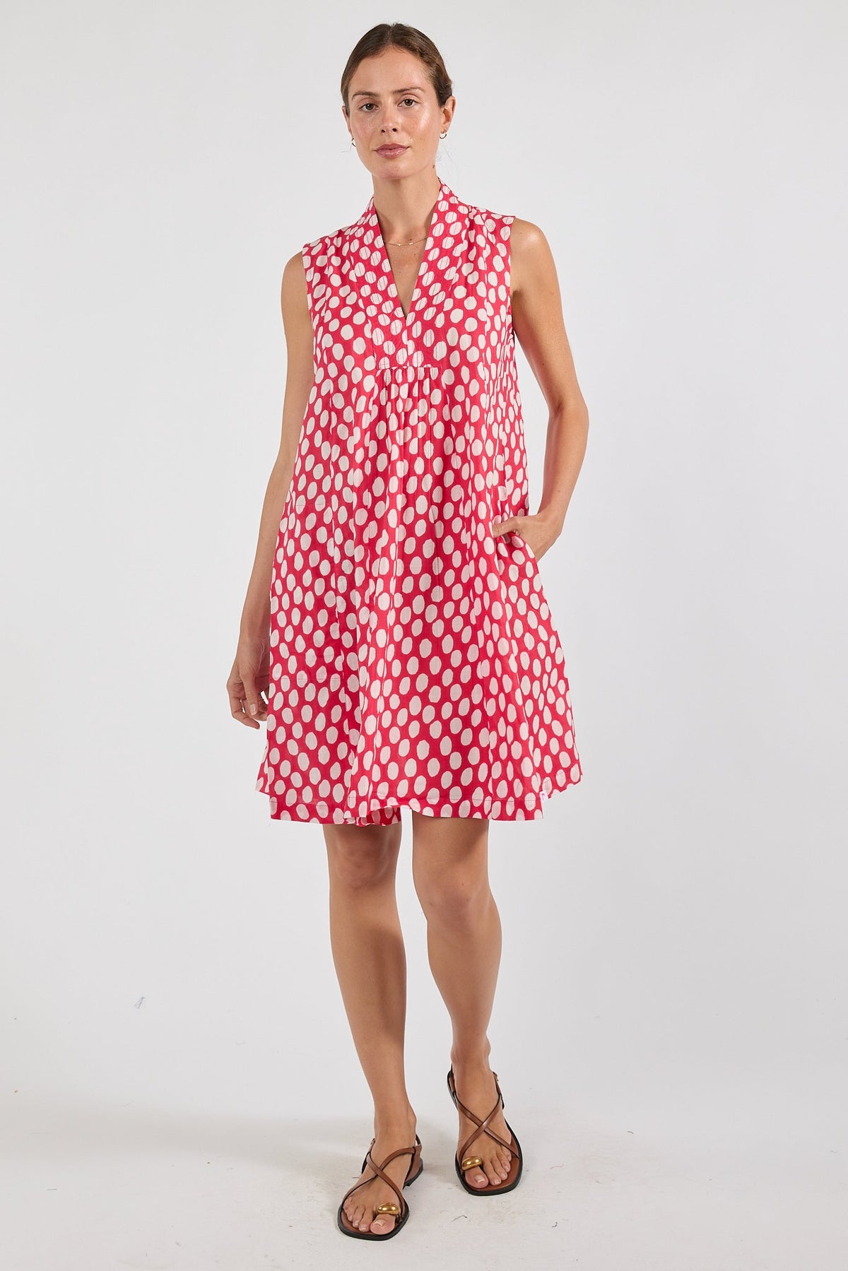 I.B.S.A IBSA Spot On S/Less Dress (Coral)