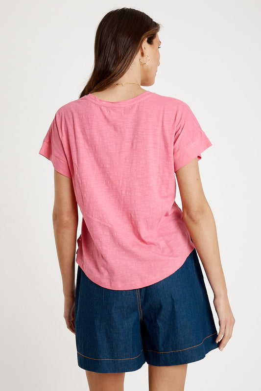 I.B.S.A IBSA T-Shirt Plain Round Neck (Carnation)