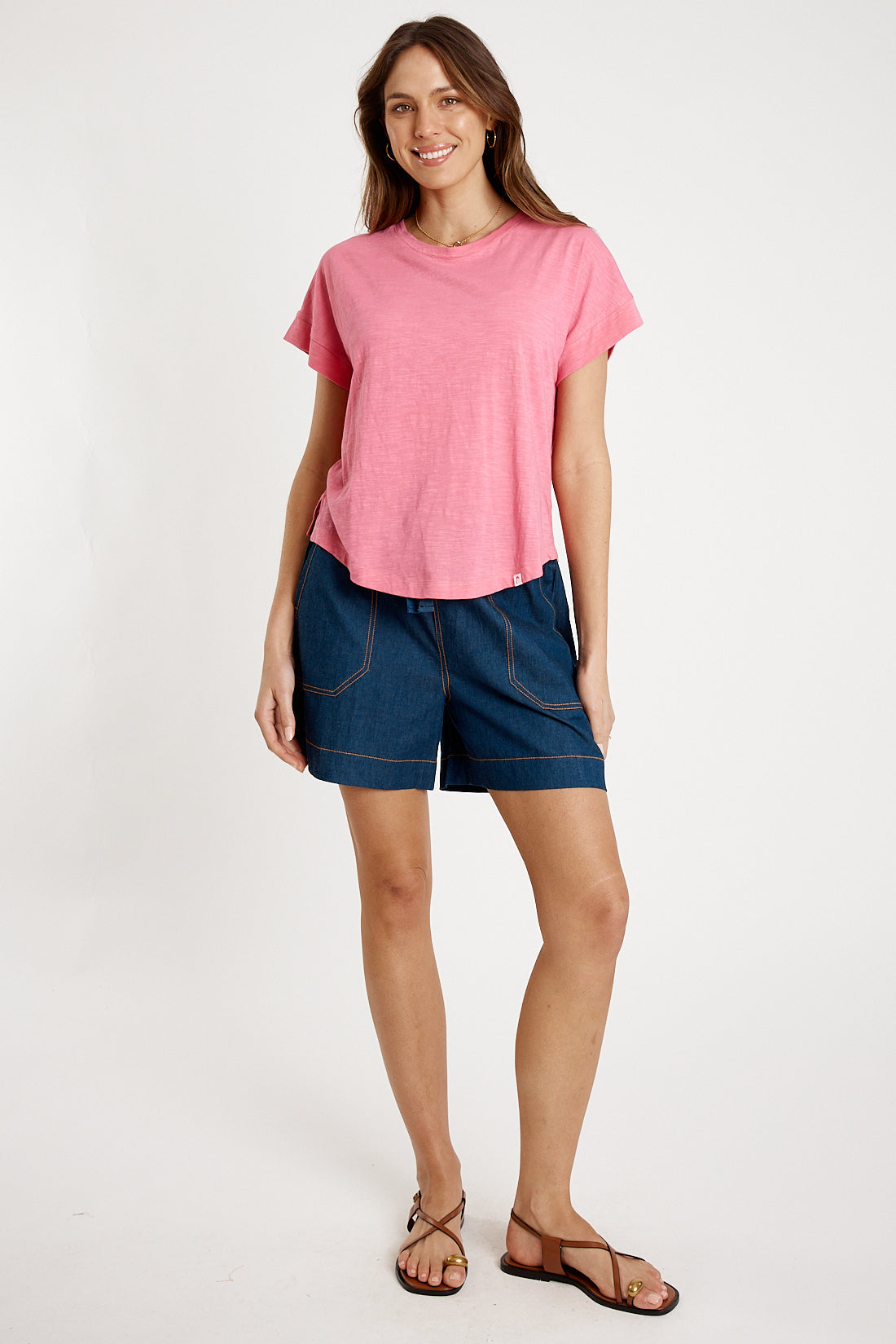 I.B.S.A IBSA T-Shirt Plain Round Neck (Carnation)