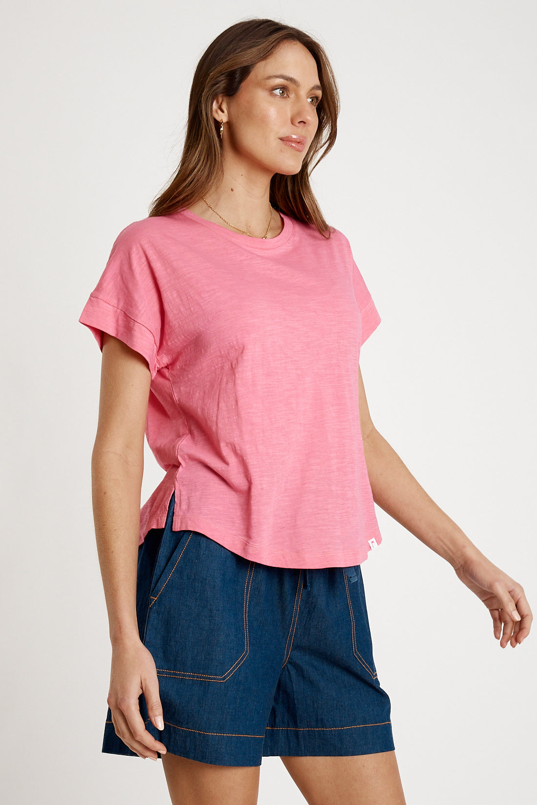 I.B.S.A IBSA T-Shirt Plain Round Neck (Carnation)