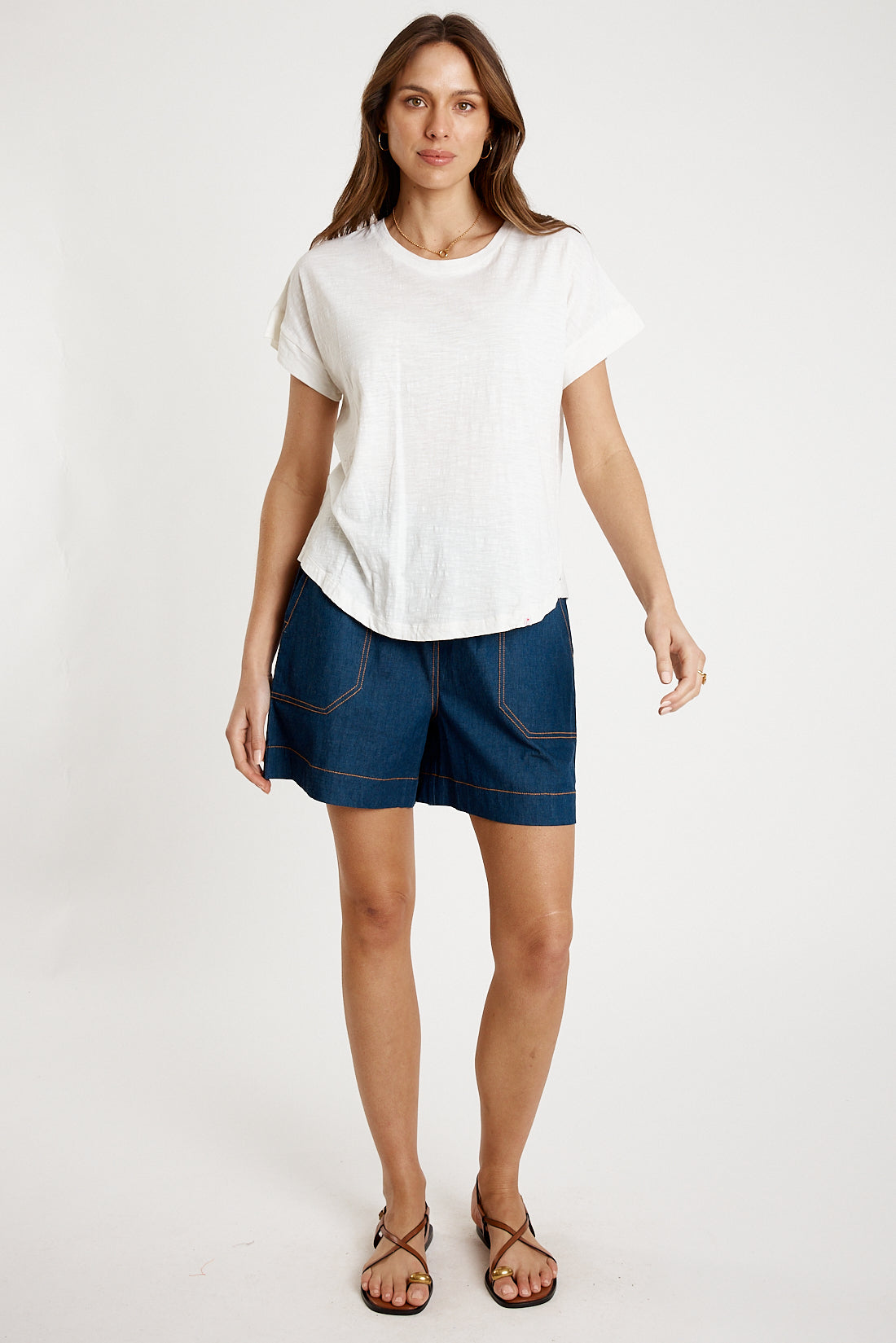 I.B.S.A IBSA T-Shirt Plain Round Neck (White)