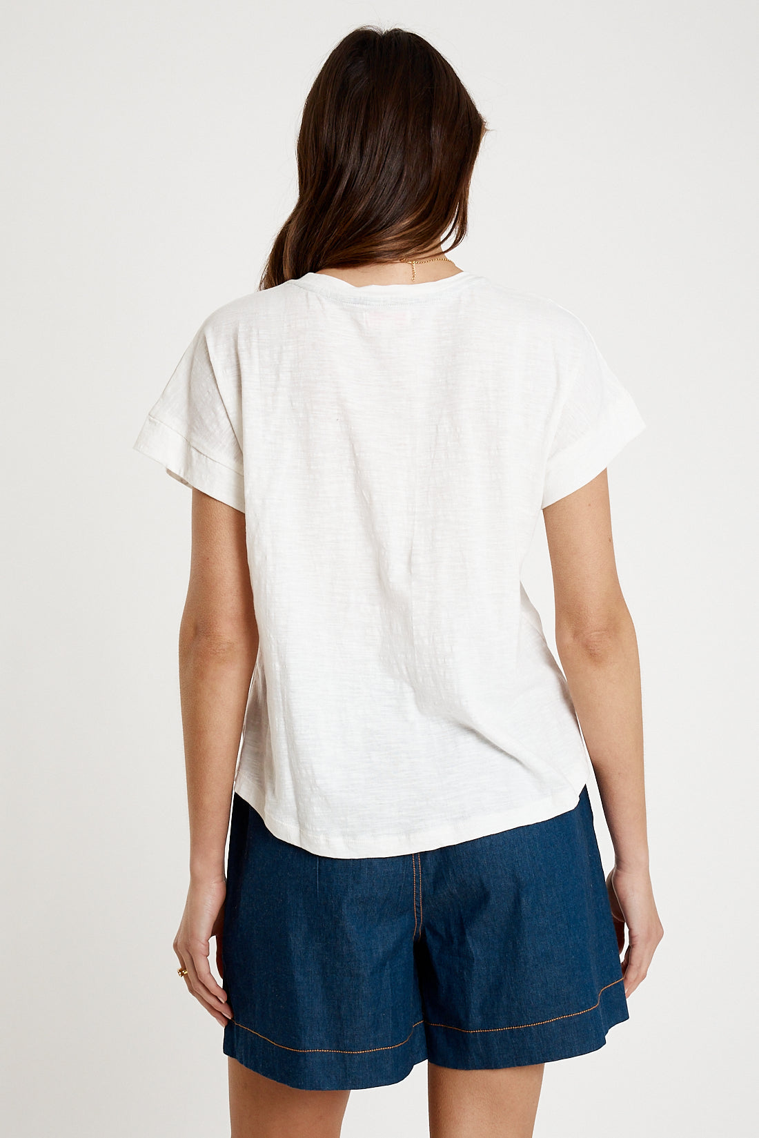 I.B.S.A IBSA T-Shirt Plain Round Neck (White)