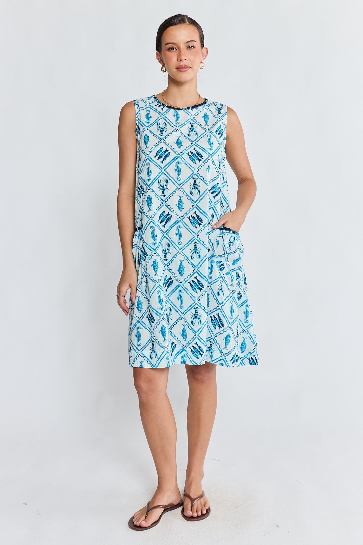 I.B.S.A PRE SALE | IBSA Zeke Swing Dress (White)