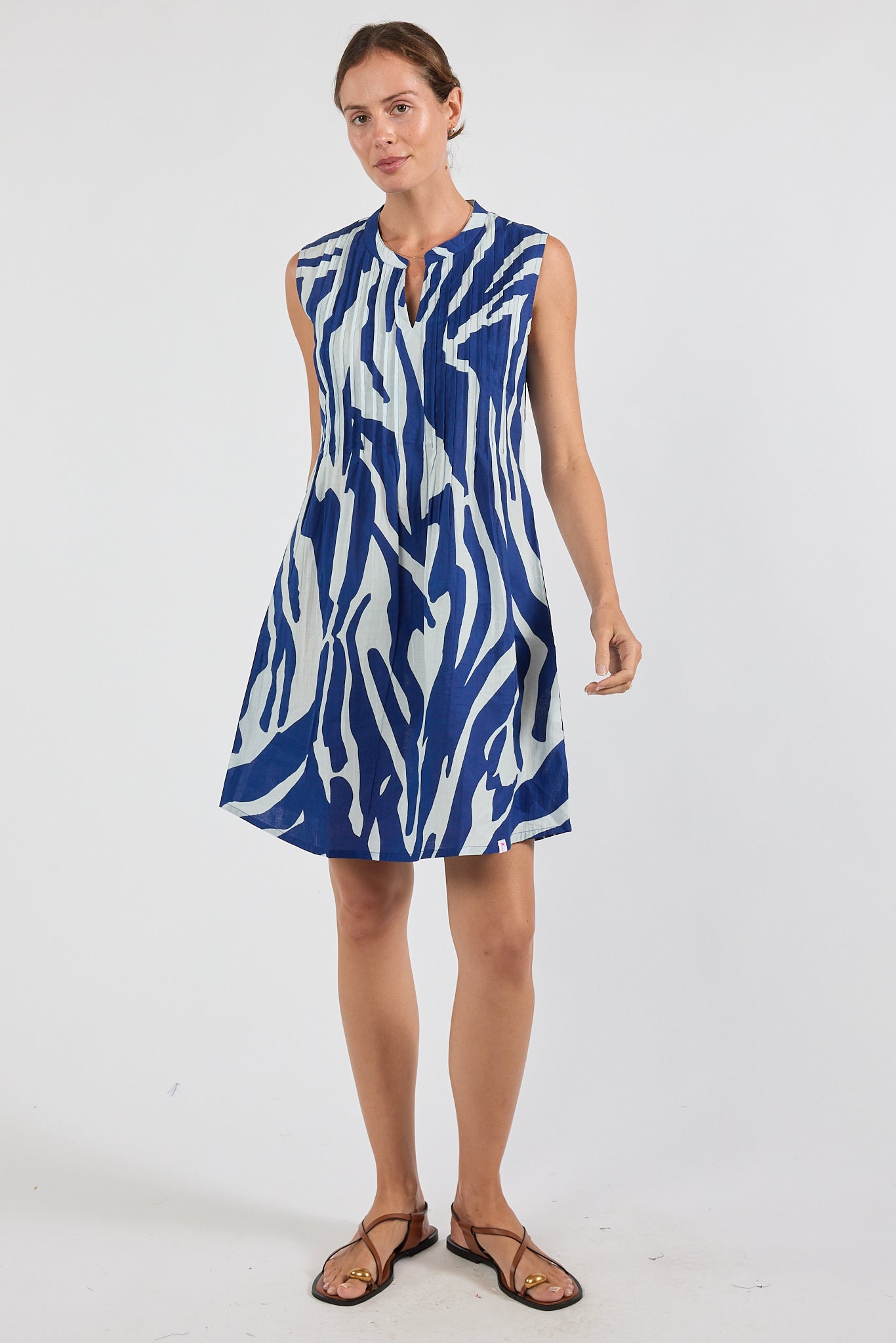 I.B.S.A IBSA Zephyr Sleeveless Dress (Navy)