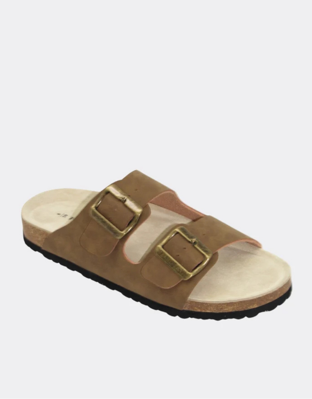 Image of Shoes. Product name - Ibiza Slides Taupe in Taupe colour by brand - Human Shoes