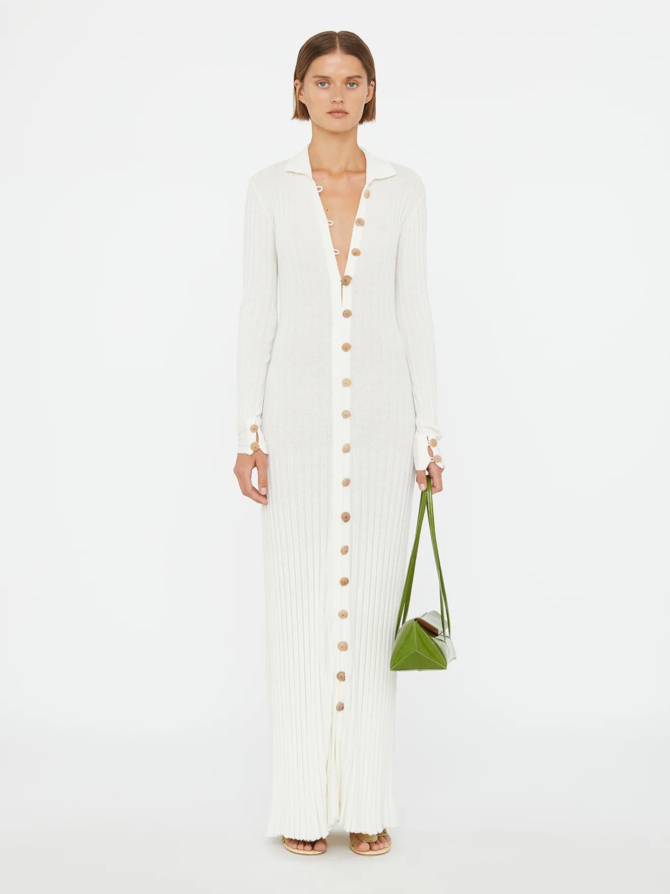 Image of Dresses. Productname: Christopher Esber Sundial Shell Knit Cardigan Dress in Dress colour by brand - Christopher Esber