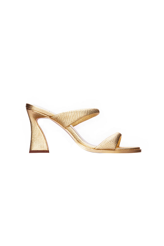 Image of Heels. Productname: Fine Finisher Heel in GOLD colour by brand - Manning Cartell