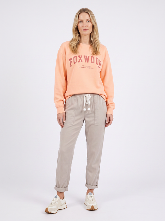 Image of Sleepwear & Loungewear. Product name - Interval Crew Peach in Peach colour by brand - Foxwood