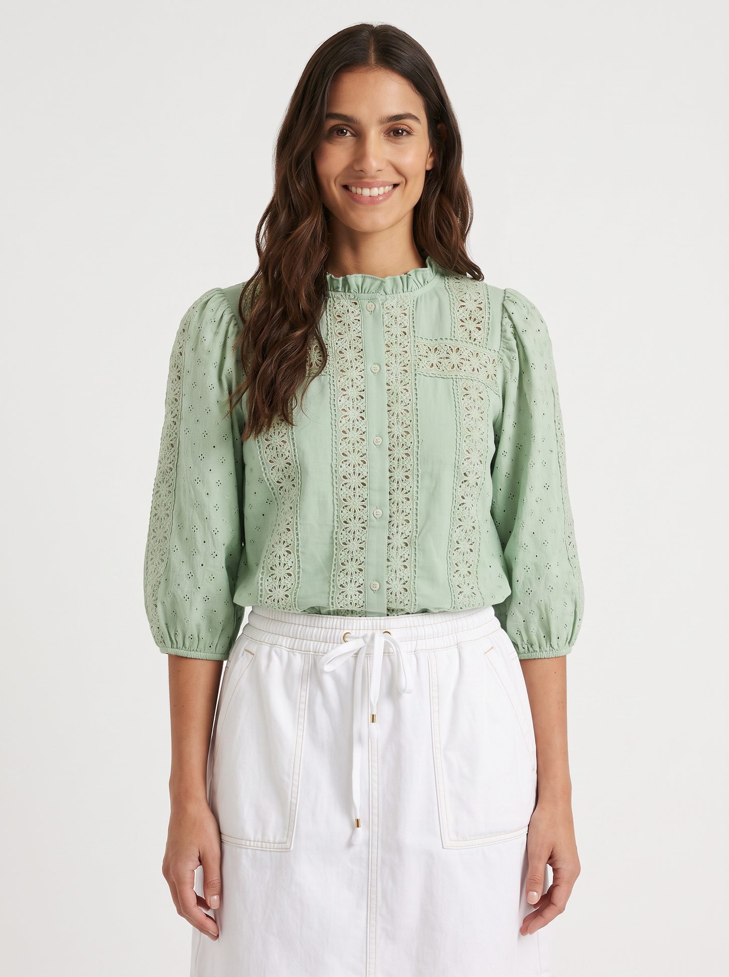 Kireina Isabella Shirt (Grape Green)
