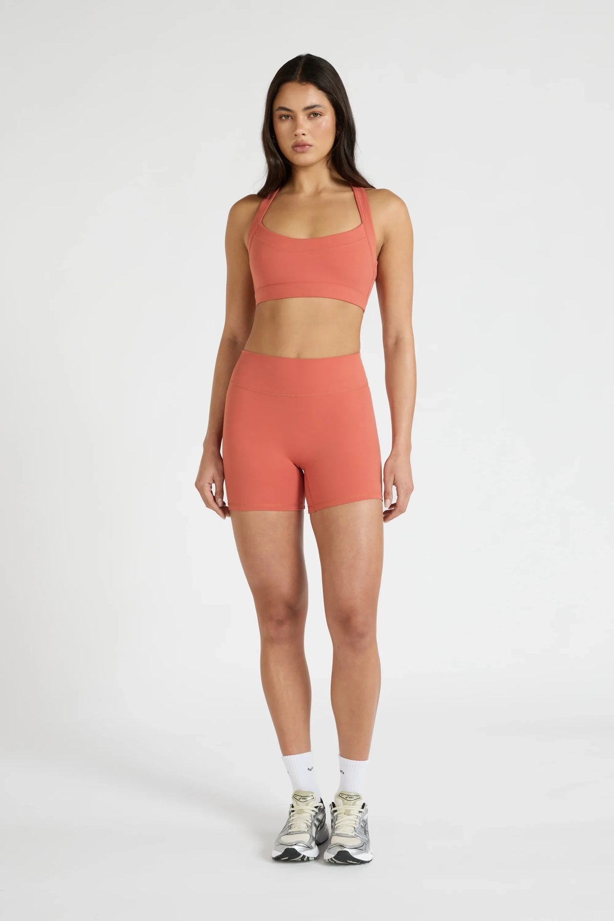ALLFENIX CloudCore Scoop Neck Y-Back Sports Bra (Rust)