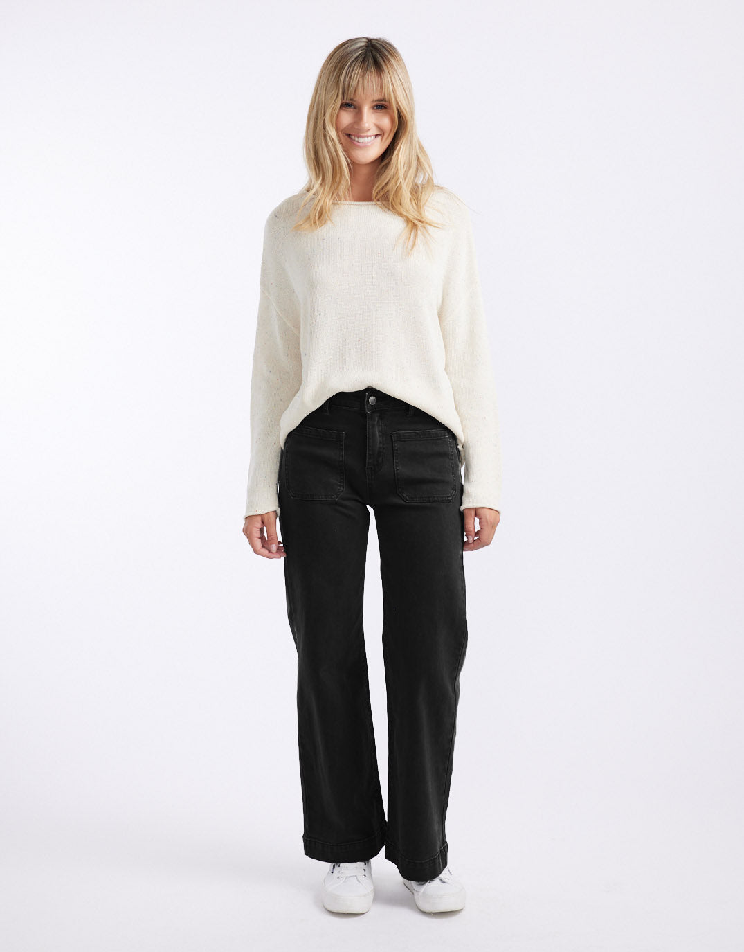 Bobbi 7/8 Denim Jeans - (Black)