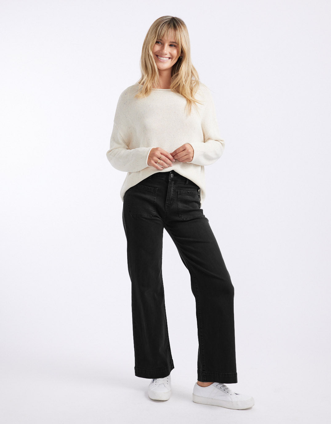 Bobbi 7/8 Denim Jeans - (Black)