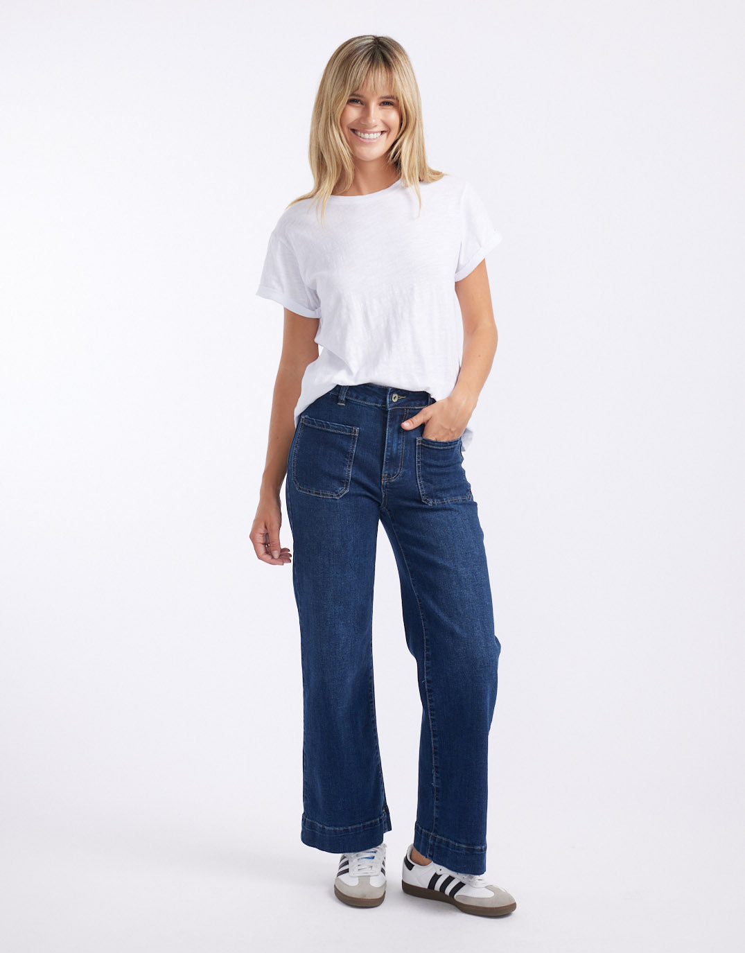 Bobbi 7/8 Denim Jeans - (Mid Wash)