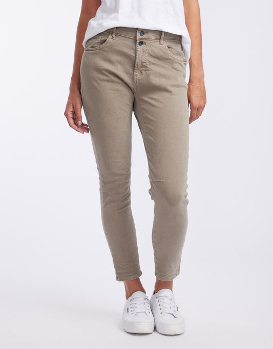 Image of Jeans. Product name - Emma Stretch Jean Elk in Elk colour by brand - Italian Star