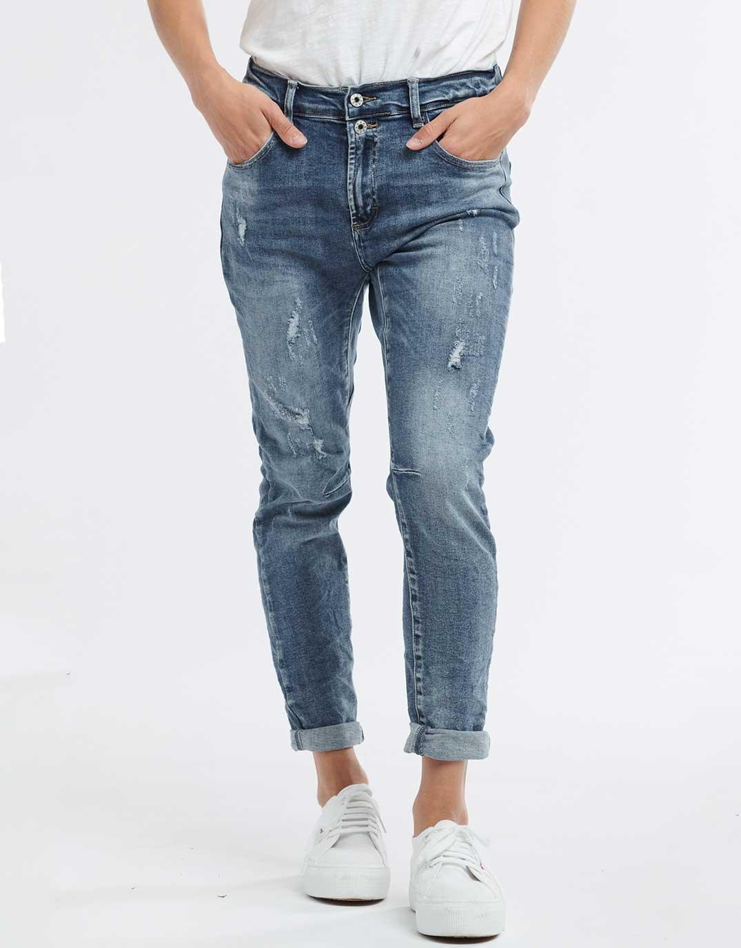Emma Stretch Jean - (Denim)