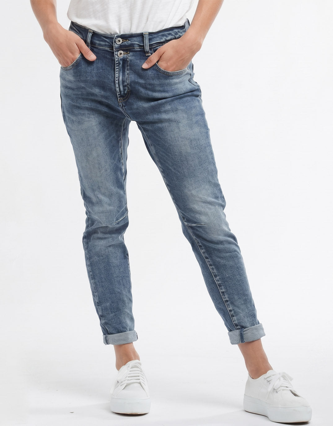 Italian Star Emma Stretch Jean (Mid Wash)