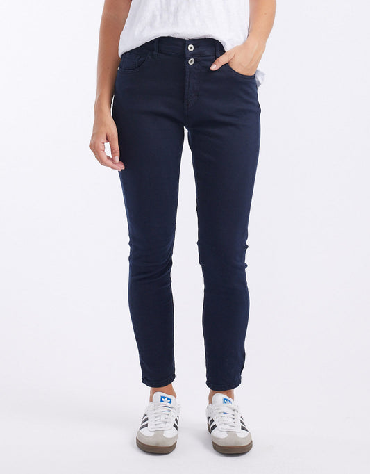 Image of Jeans. Productname: Emma Stretch Jean - in Navy colour by brand - Italian Star