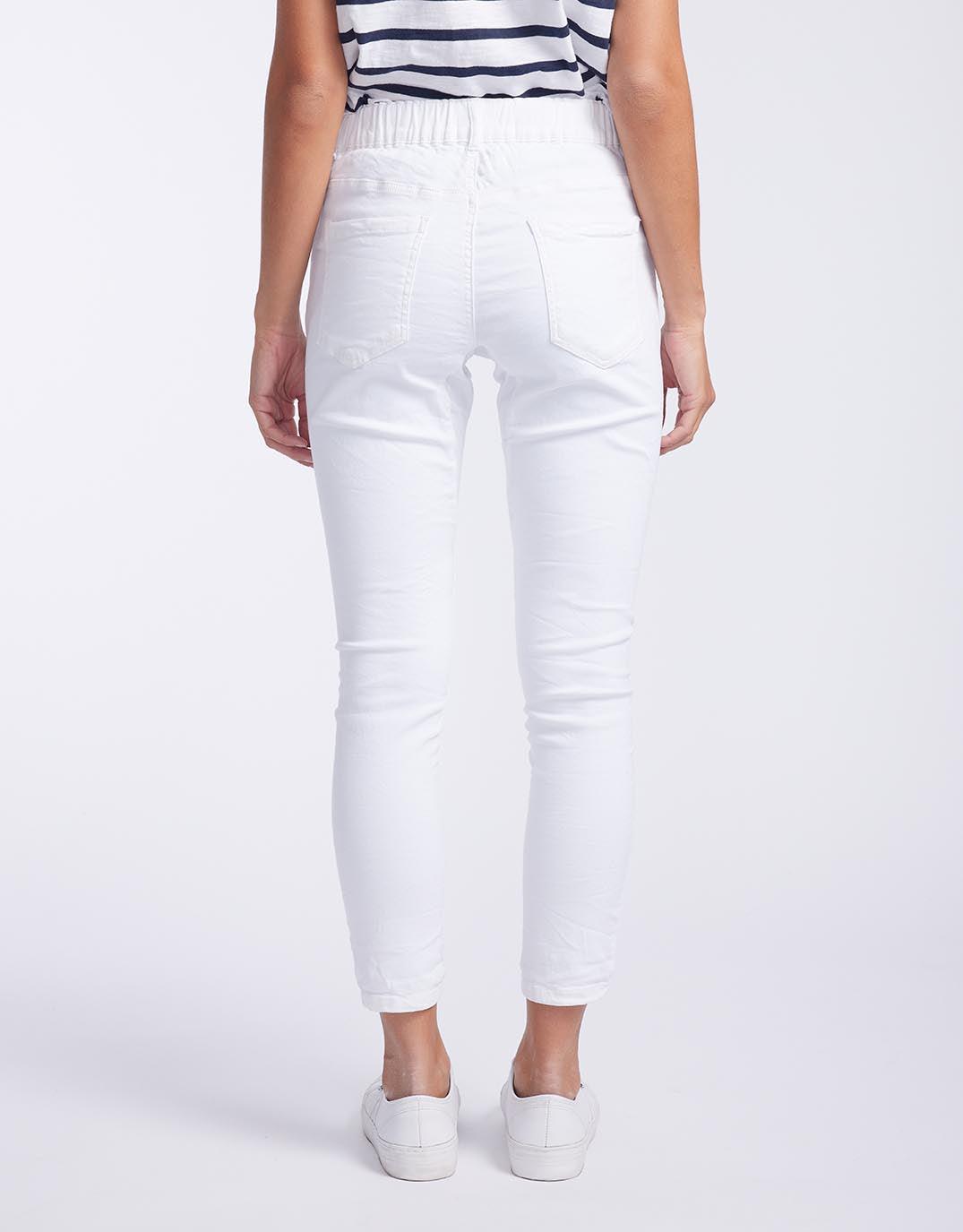 Italian Star Emma Stretch Jean (White)
