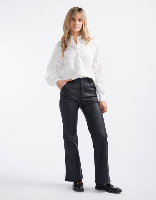 Shirley Jeans - (Black Coated)