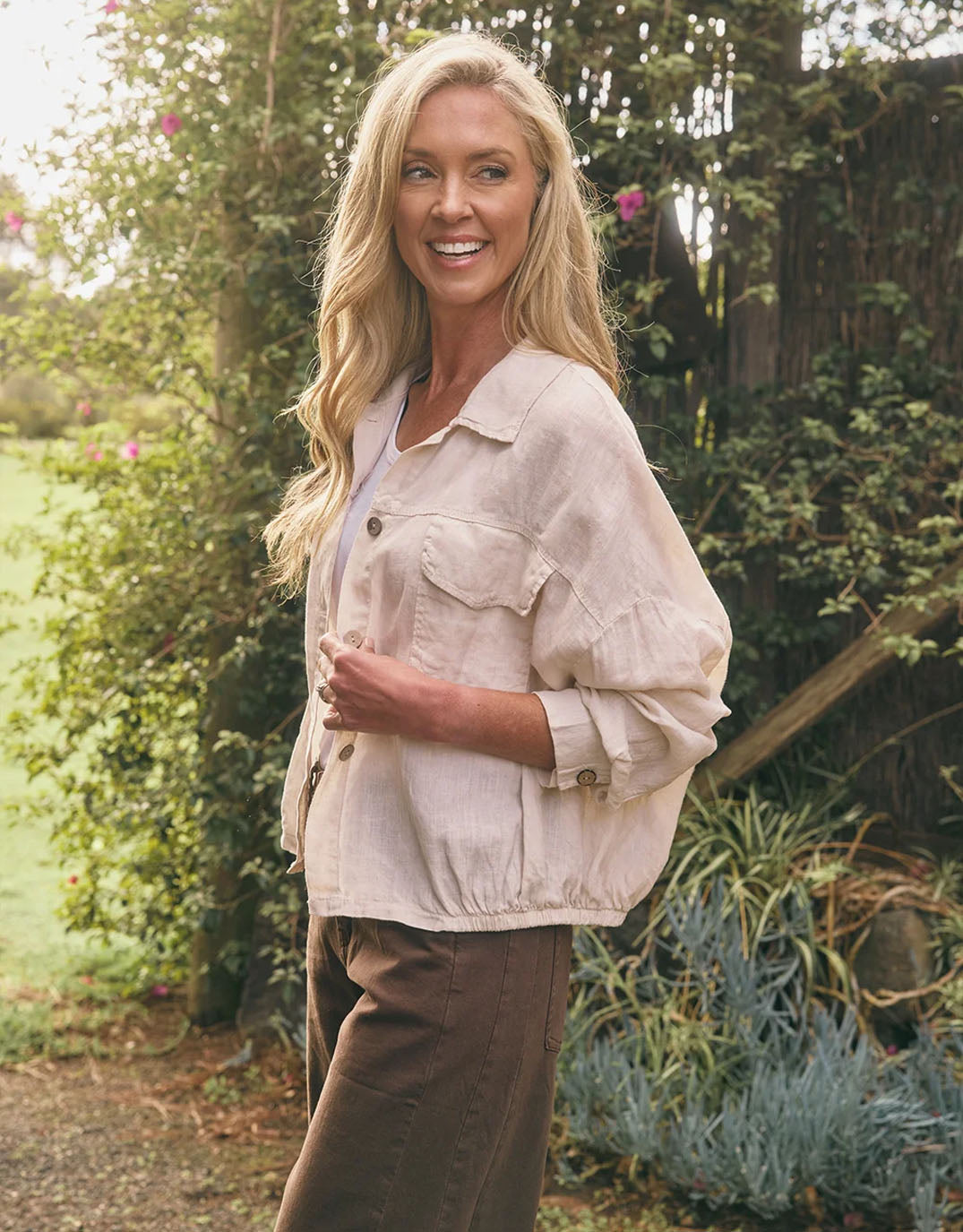Italian Star Weekender Jacket (Beige)