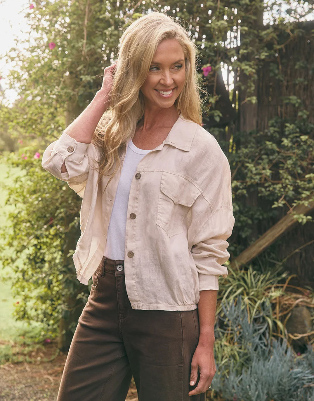Italian Star Weekender Jacket (Beige)