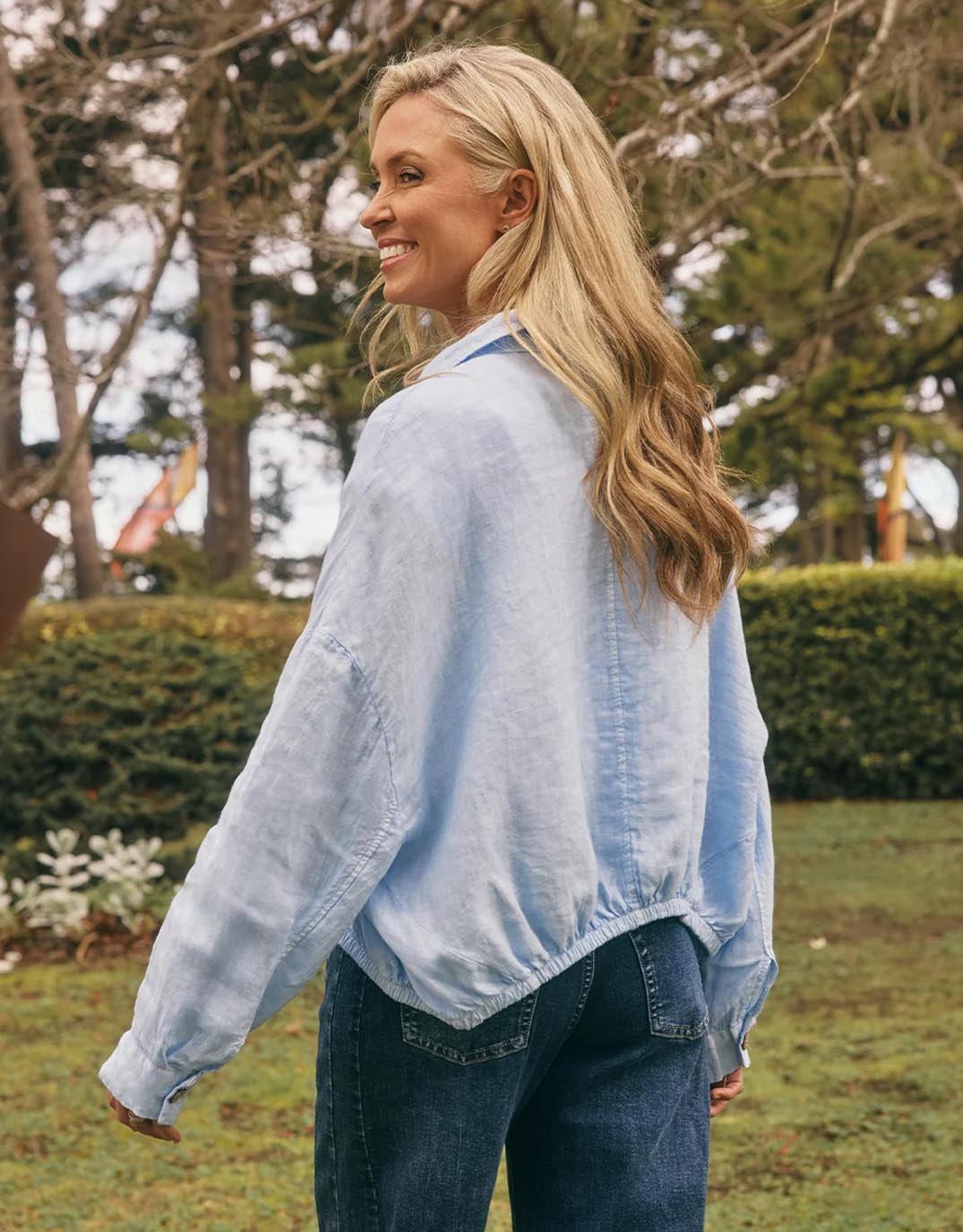 Italian Star Weekender Jacket (Soft Blue)