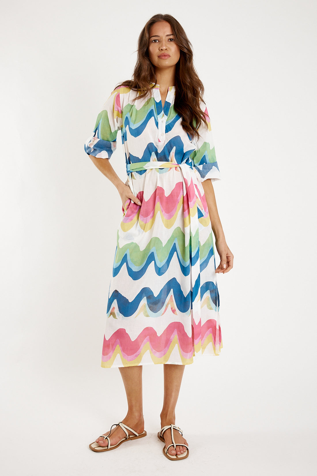 Division Itami Alto L/S Dress (Multi)