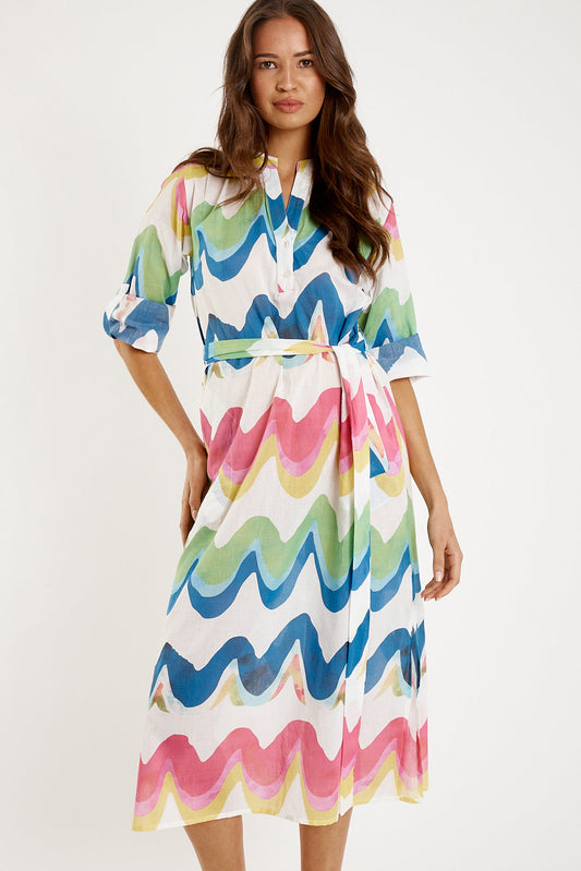 Image of Dresses. Productname: Itami Alto L/S Dress Multi in Multi colour by brand - Itami Division