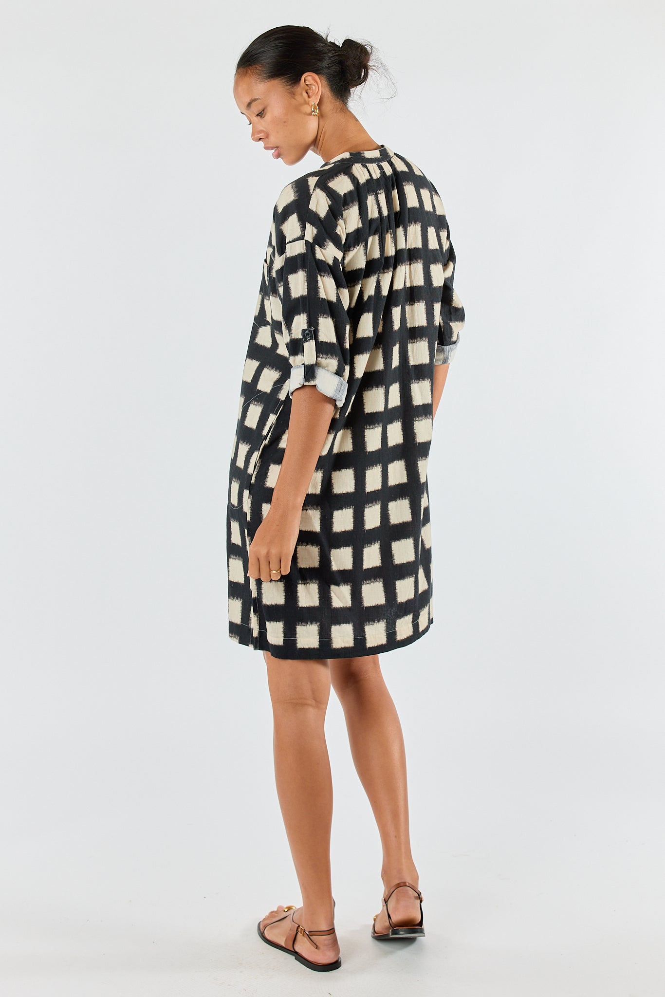 Division Itami Bloc LS Mini Dress (Black)