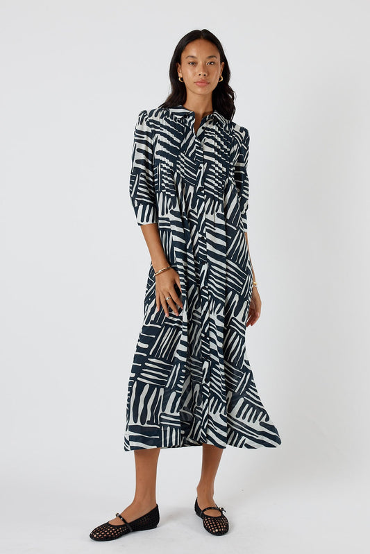 Image of Dresses. Product name - Itami Borges Midi Black in Black colour by brand - Itami Division