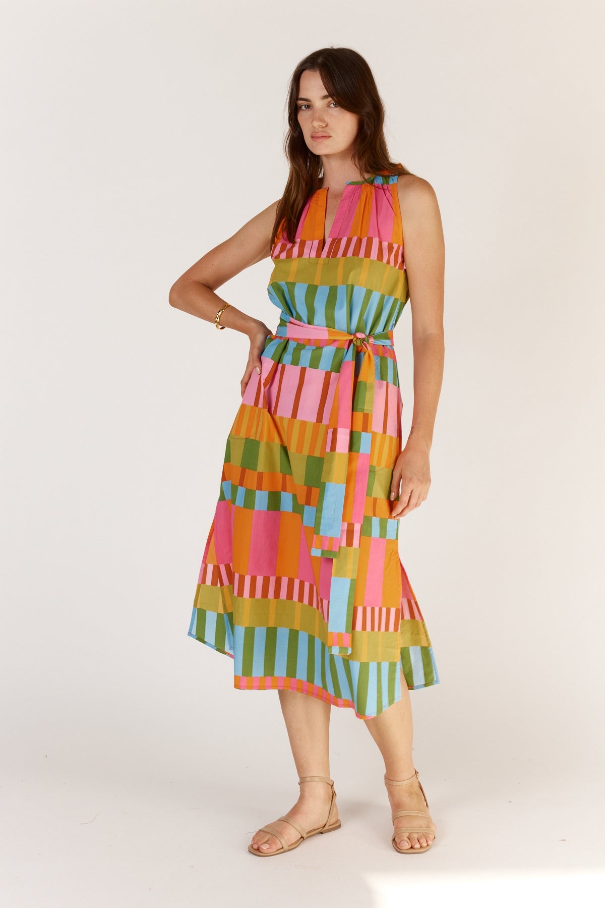 Division Itami Cannes Sleeveless Dress (Multi)