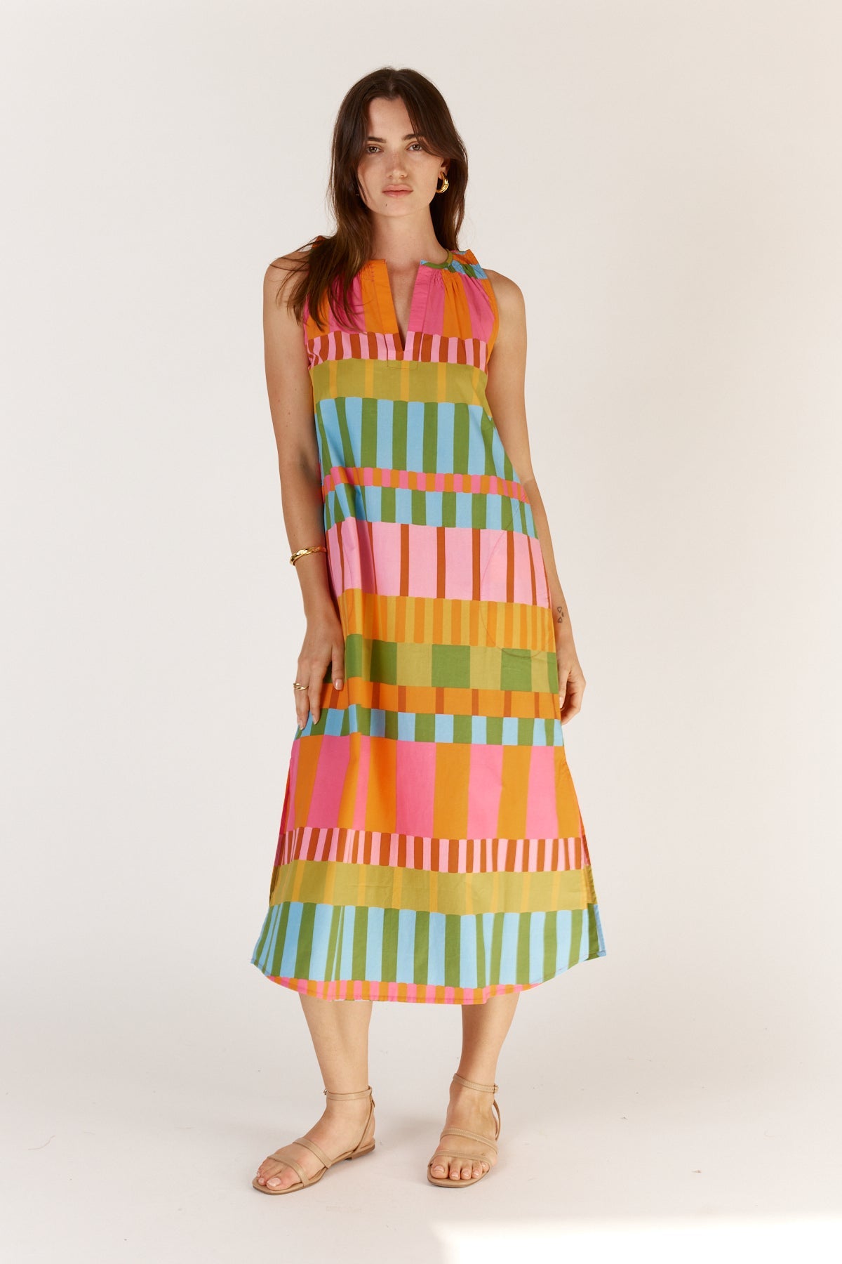 Division Itami Cannes Sleeveless Dress (Multi)