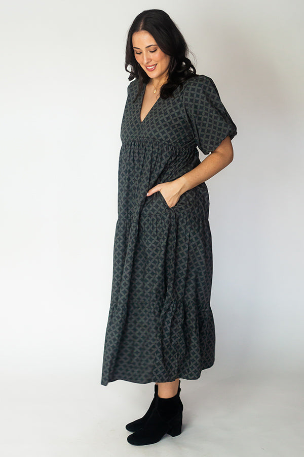Division Itami Elda Dress Lester (Charcoal)