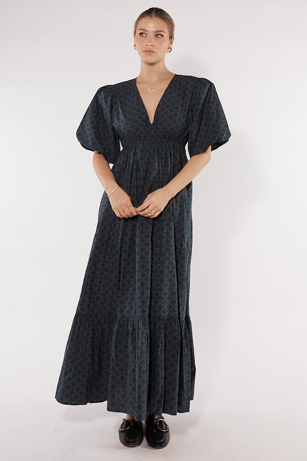 Division Itami Elda Dress Lester (Charcoal)