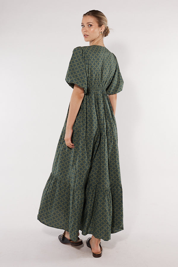 Division Itami Elda Dress Lester (Olive)
