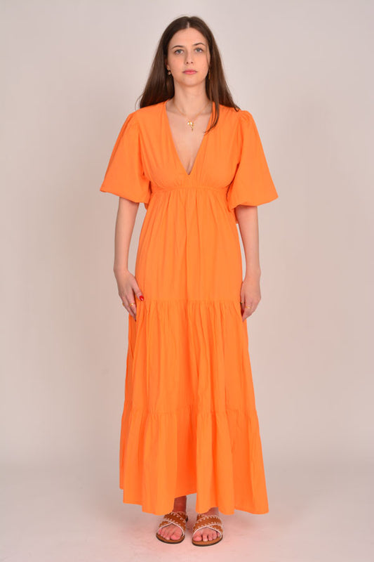 Image of Dresses. Productname: Itami Elda Dress Orange in Orange colour by brand - Itami Division
