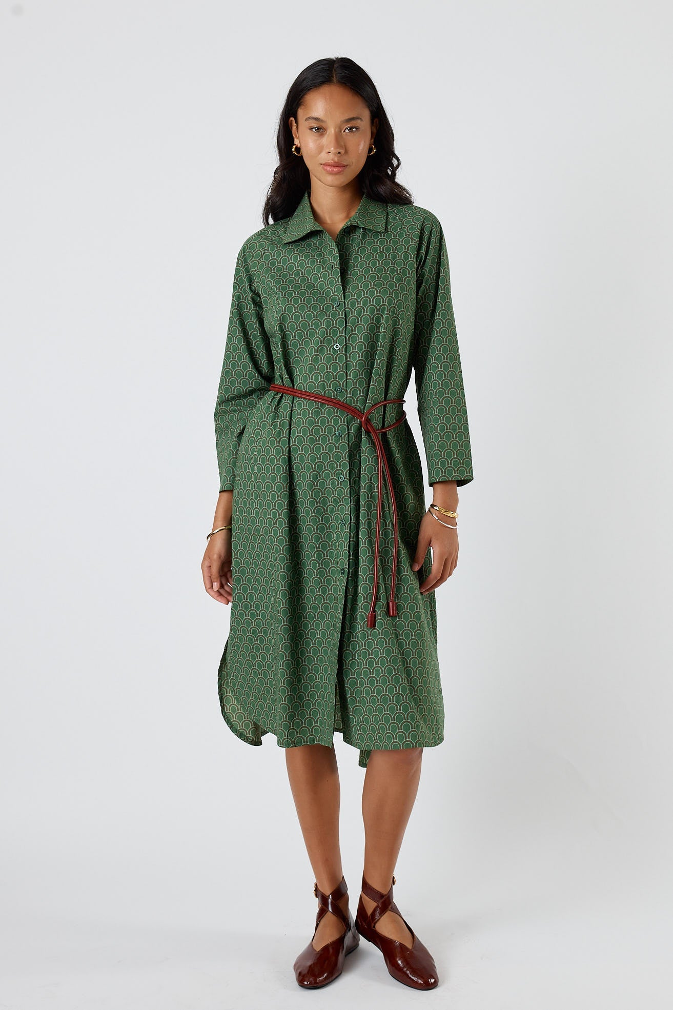 Division Itami Emilie Shirtdress (Green)