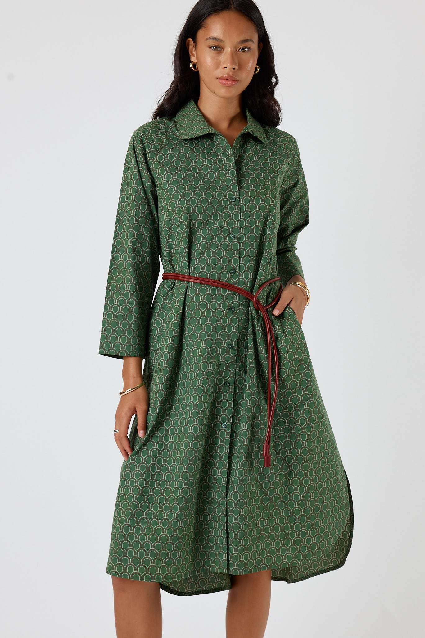 Division Itami Emilie Shirtdress (Green)